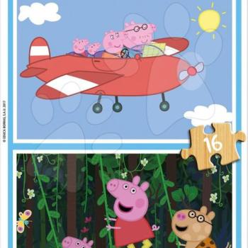 Fa puzzle Peppa Pig Educa 2x 16 darabos kép