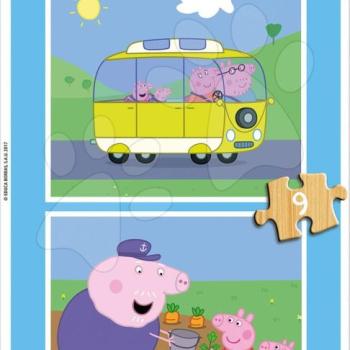 Fa puzzle Peppa Pig Educa 2x 9 darabos kép