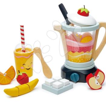 Fa turmixgép Fruity Blender Tender Leaf Toys pohárral, gyümölcsökkel és jégkockákkal kép