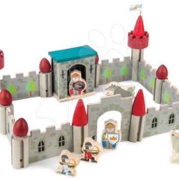 Fa Vérfarkas kastély Wolf Castle Tender Leaf Toys minden egyes alkalommal építs új épületet 40 darabos kép