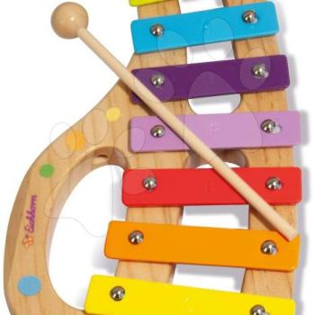 Fa xilofon Music Xylophone Eichhorn színes 8 hangnemmel kalapáccsal 24 hó-tól kép