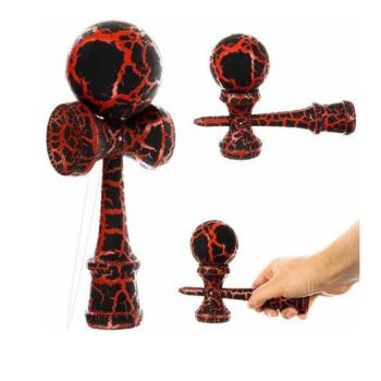 Fából készült készségfejlesztő játék (kendama) - piros (BB-12357) kép