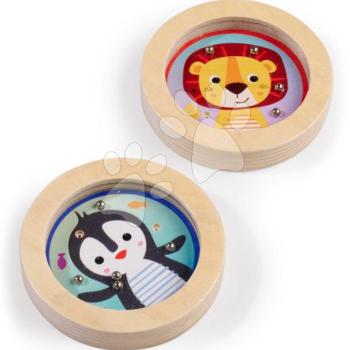 Fajáték golyókkal Pingvin és Oroszlán Skill Game Eichhorn finommotorika fejlesztésére kép