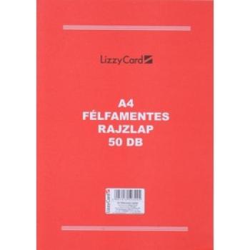 Félfamentes rajzlaptömb 50 lapos - A4 kép