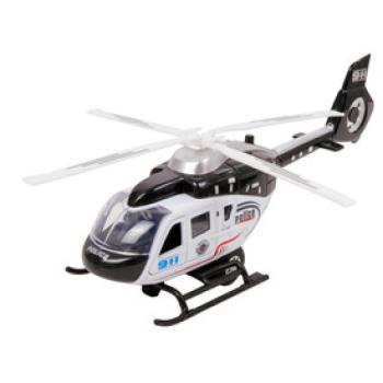 Fém rendőrségi helikopter - 21 cm kép