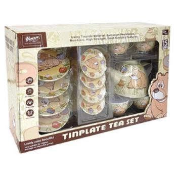 Fém teáskészlet 15 db-os kép