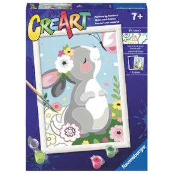 Festés számok szerint - Csodaszép nyuszika kép