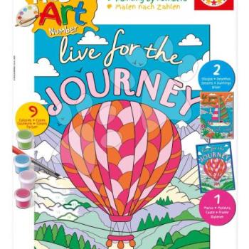 Festés számok szerint Közlekedési eszközök Magic Art Number Vehicles Educa 2 kép kerettel és 9 szín ecsettel és palettával 9 évtől kép