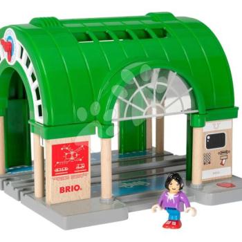 Fő vonatállomás hanggal Central Train Station BRIO elektronikus dupla sínpályával és figurával 3 évtől BRIO6498 kép