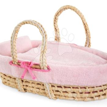 Fonott mózeskosár takaróval és párnával játékbabának Braided Basket Set Plush Corolle 36-42 cm babának kép
