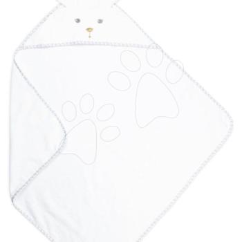 Fürdőlepedő kapucnival legkisebbeknek Nyuszi My Rabbit Bath Towel Perle Kaloo fehér 75*75 cm lágy puha anyagból 0 hó-tól kép