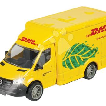 Futárautó Mercedes-Benz Sprinter DHL Majorette hanggal és fénnyel hossza 15 cm kép