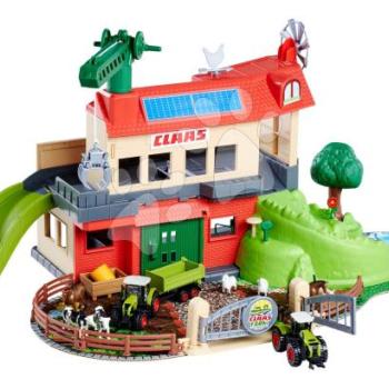 Garázs farm 2 szintes istállóval Farmyard Majorette 8 állat figurával é 2 traktorral 5 évtől kép