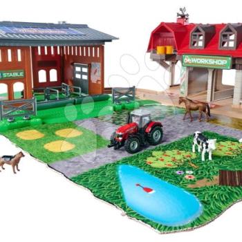 Garázs farm Creatix Farm Station Majorette Bio bolt traktorral és állatokkal 5 éves kortól kép