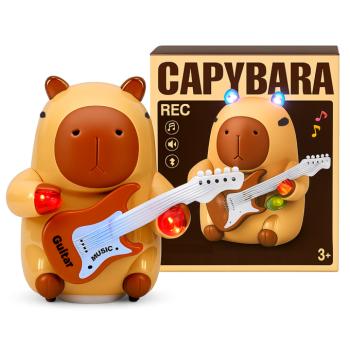 Gitározó capybara figura – zenélő és világító interaktív játék gyerekeknek 332A (BBJ) kép