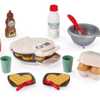 Goffrisütő konyhába hozzávalókkal 100% Chef Écoiffier goffrival 19 kiegészítő 18 hó-tól kép