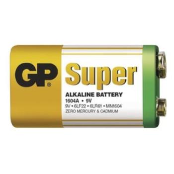 GP Super Alkaline 9V elem kép