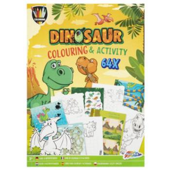 Grafix - Színező és foglalkoztatókönyv A4 Dino kép