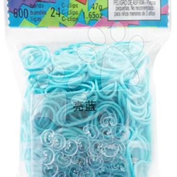 Gumik Turquoise Rainbow Loom 600 drb türkíz 6 évtől kép