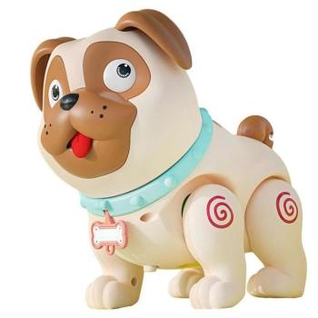 Günter Pet zenélő, táncoló és mászkáló Mopsz játék kutyus, interaktív baba mászójáték gyerekeknek (BBJ) kép