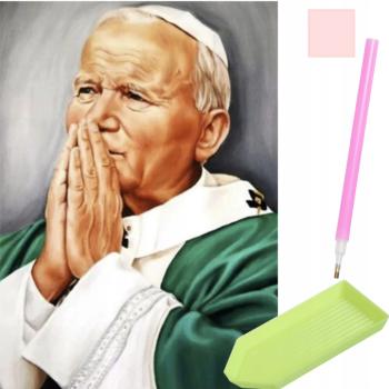 Gyémántszemes kirakó Pápa mintával – 30 × 40 cm (WNDR19187) kép