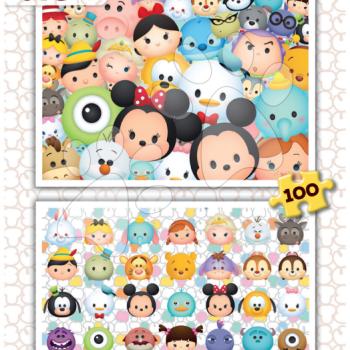 Gyerek puzzle Disney Tsum Tsum Educa 2x100 db 16862 kép