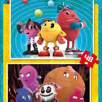Gyerek puzzle Pac-Man Educa 2x48 db 16159 színes kép