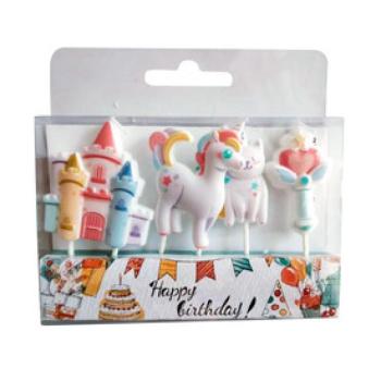 Gyertya szülinapi unikornis kép