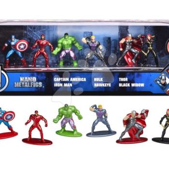 Gyűjthető figurák Avengers Marvel Nano Pack Jada fém szett 6 fajta 4 cm magas kép