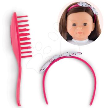 Hajpánt és fésű Hair Brush Set Pink Ma Corolle 36 cm játékbaba részére 4 évtől kép