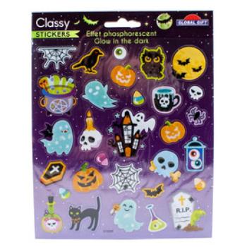 Halloween Classy matrica 15x17cm, többféle kép