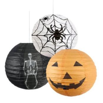 Halloween lampion 30cm többféle kép