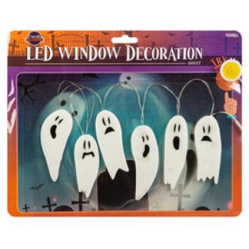 Halloween LED ablekdekor kétféle kép