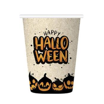 Halloween mintás natúr pohár 6 db /cs 210 ml kép