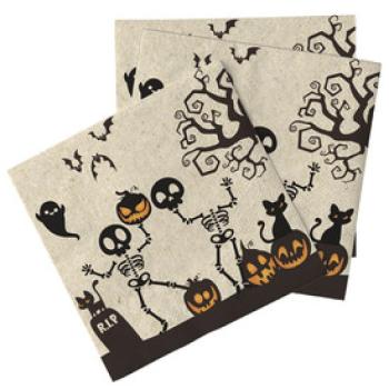 Halloween mintás natúr szalvéta 16 db /cs 33 x 33 cm kép