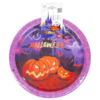 Halloween papír tányér 23 cm 6 db kép