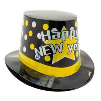 Happy New Year Kalap Fekete kép