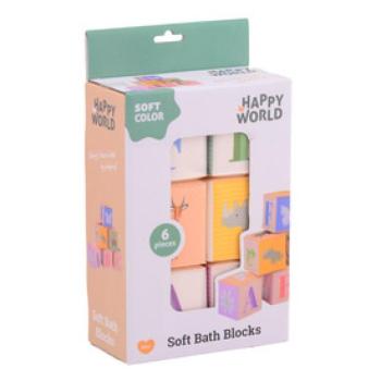 Happy world fürdőkockák 6 db /csomag kép