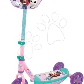 Háromkerekű roller Gabby 3 Wheels Scooter Smoby magasságilag állítható kormánnyal csúszásmentes kép