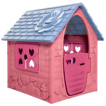 Házikó My First Playhouse Dohány rózsaszín, virággal a tetőszerkezeten 24 hó-tól kép