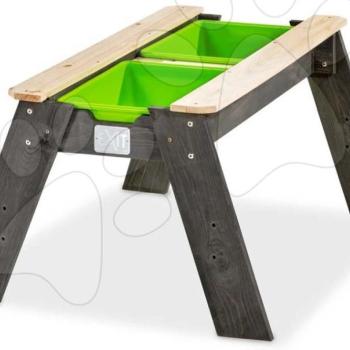 Homokozó asztal vízre és homokra cédrusból Aksent sand&water table Exit Toys nagy fedéllel térfogata 32 kg kép