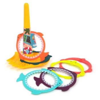 Homokozó- és dobálójáték 2x3 gyűrűvel kép