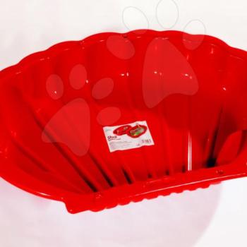 Homokozó Kagyló Dohány térfogata 112 liter 109*78 cm piros 24 hó-tól kép