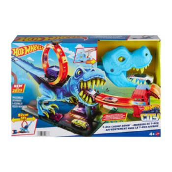 Hot wheels city T-rex hurok pálya kép