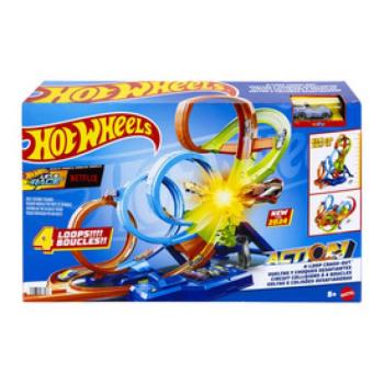 Hot wheels dupla-dupla hurok pálya kép
