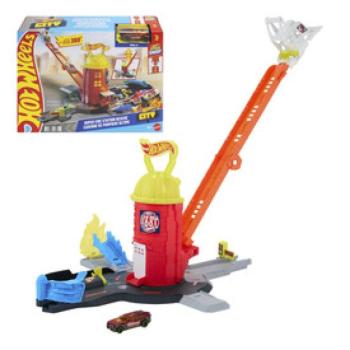 Hot wheels tűzoltó torony pályaszett kép