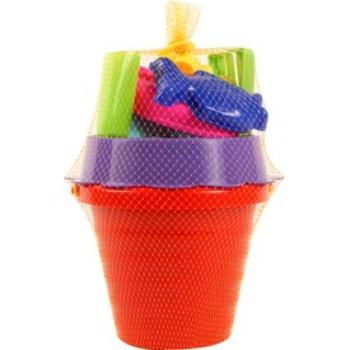 Hullámos homokozó 6 darabos készlet - többféle kép