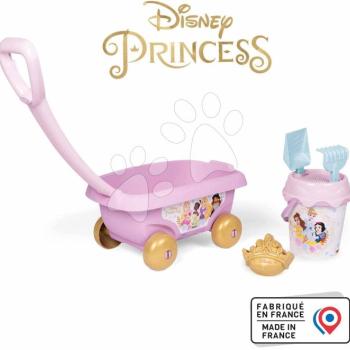 Húzható kiskocsi Disney Princess Garnished Beach Cart Smoby vödör szettel 18 hó-tól kép