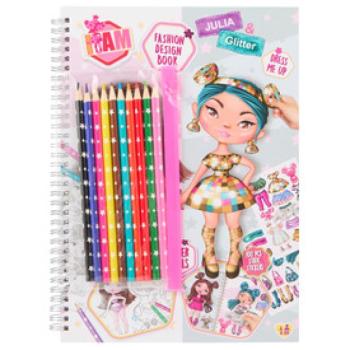 I AM - divattervező füzet 10 ceruzával, 3 féle kép