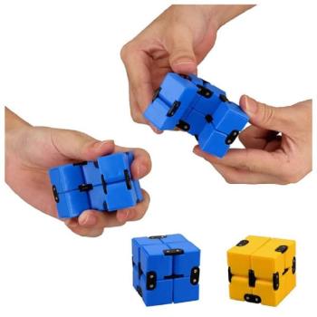 Infinity cube - végtelenül átalakítható, hajtogatható, kinyitható-becsukható kocka - stresszoldó játék gyerekeknek és felnőtteknek (BBL) kép